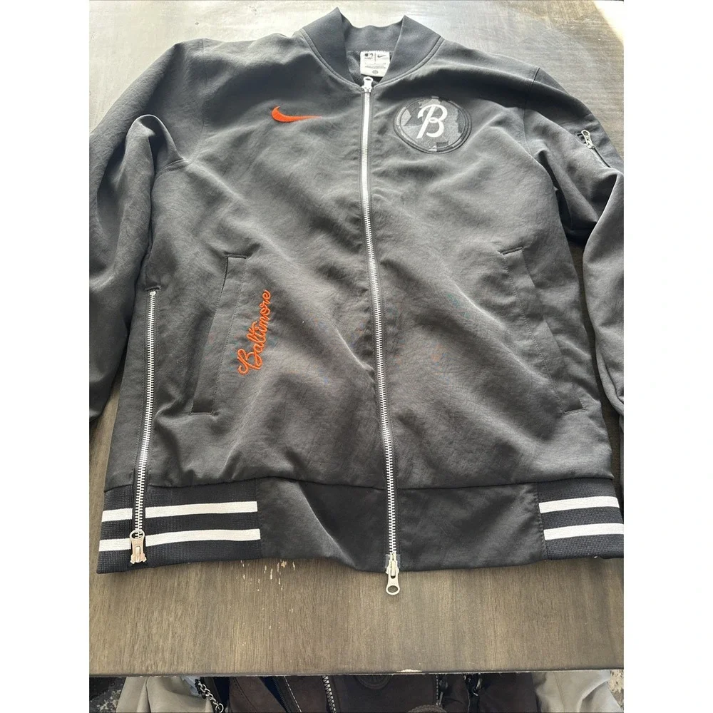 Baltimore Orioles MLB Authentic City Connect Nike Dugout Jacket Mens Small $179